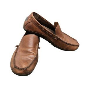 Fossil Dean Driver Tan Leather Mens Moccasins Men's Size 8.5